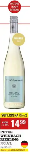 Biedronka Wino bezalkoholowe Peter Weinbach Riesling oferta