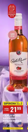 Biedronka Wino Carlo Rossi Refresh Strawberry oferta