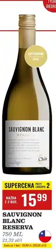 Biedronka Wino Sauvignon Blanc Reserva oferta