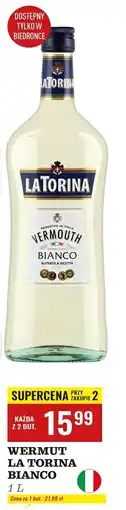 Biedronka Vermouth La Torina Bianco oferta
