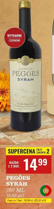 Biedronka Wino Pegoes Syrah oferta
