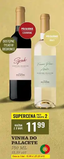 Biedronka Wino Vinha Do Palacete Medium Sweet oferta