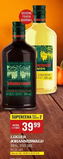Biedronka Likier lemon Johanneswald oferta
