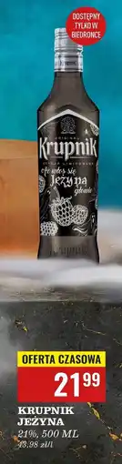 Biedronka Wódka Krupnik Jeżynowy oferta