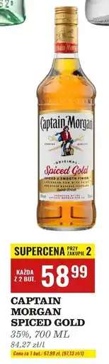 Biedronka Rum Captain Morgan Spiced Gold oferta