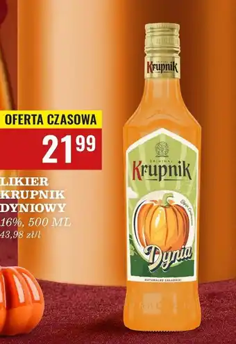Biedronka Likier Krupnik Dynia oferta