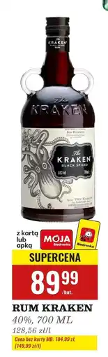 Biedronka Rum The Kraken Black Spiced oferta