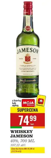 Biedronka Whiskey Jameson Triple oferta