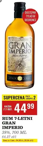 Biedronka Rum Gran Imperio Blanco oferta