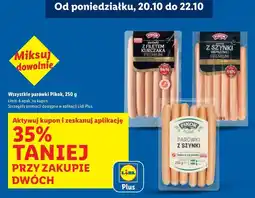Lidl Parówki z szynki Pikok Pure oferta