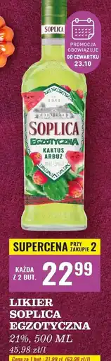 Biedronka Likier 21% Soplica Kaktus-Arbuz oferta