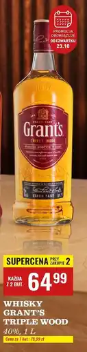 Biedronka Whisky Grant's Triple Wood oferta