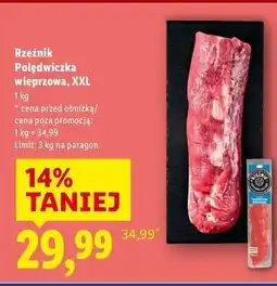 Lidl Polędwiczka wieprzowa Rzeźnik Codzienna Dostawa oferta