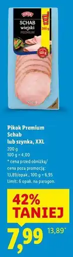 Lidl Szynka wiejska wędzona Pikok Premium oferta