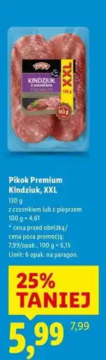 Lidl Kindziuk z pieprzem Pikok oferta