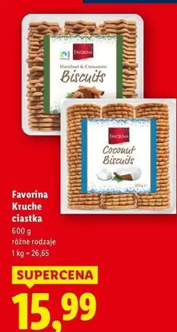 Lidl Ciastka kruche Favorina oferta