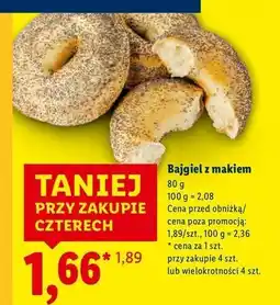 Lidl Bajgiel z makiem oferta