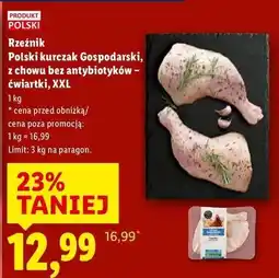 Lidl Ćwiartka kurczak biesiadny bez antybiotyków Rzeźnik Codzienna Dostawa oferta