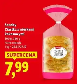 Lidl Ciastka kokosowe Sondey oferta