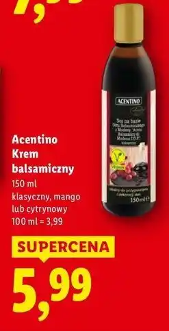 Lidl Ocet balsamiczny z modeny Acentino oferta