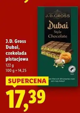 Lidl Czekolada dubajska J.d.gross oferta