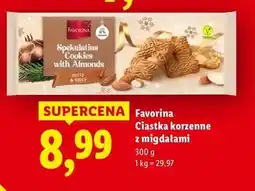 Lidl Ciastka migdałowo-korzenne Favorina oferta