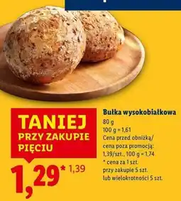 Lidl Bułka wysokobiałkowa oferta