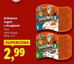 Lidl Jogurt z pomarańczowo-czekoladowymi kulkami Halloween oferta