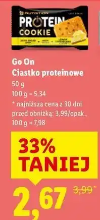 Lidl Ciastko proteinowe sernik cytrynowy Sante Go On! Nutrition oferta