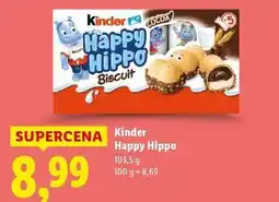 Lidl Batoniiki kakaowe Kinder Happy Hippo oferta