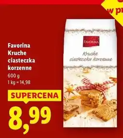 Lidl Ciastka korzenne Favorina oferta