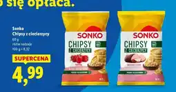 Lidl Chipsy z ciecierzycy wędzona szynka Sonko oferta