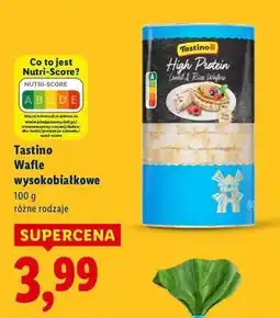 Lidl Wafle ryżowe wysokobiałkowe Tastino oferta