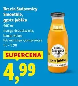 Lidl Napój smoothie marchewka-pomarańcza Bracia Sadownicy oferta