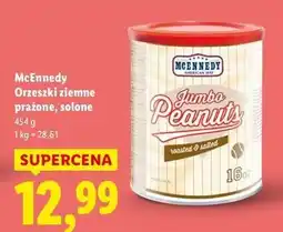 Lidl Orzeszki ziemne solone w puszce Mcennedy oferta