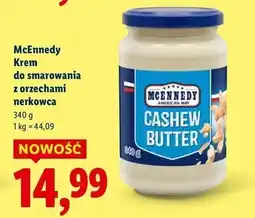 Lidl Krem z orzechami nerkowca Mcennedy oferta