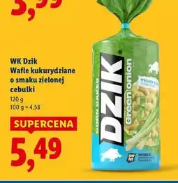 Lidl Wafle kukurydziane zielona cebulka Wk Dzik oferta