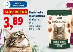 Lidl Karma dla kota kurczak z przepiórką Pan Mięsko oferta