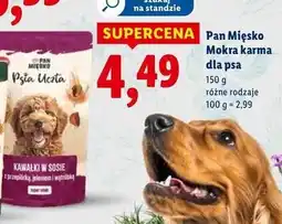 Lidl Karma dla psa przepiórka jelen i wątróbka Pan Mięsko oferta