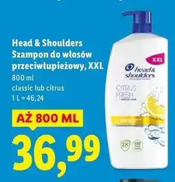 Lidl Szampo do włosów citrus fresh Head&Shoulders oferta