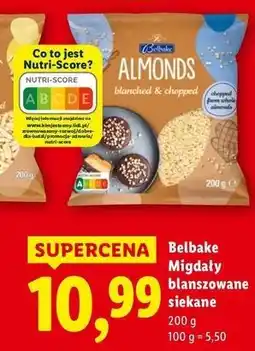 Lidl Migdały blanszowane całe Belbake oferta