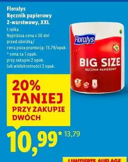 Lidl Ręcznik kuchenny gigarolka Floralys oferta