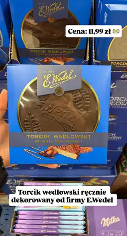 Intermarche Torcik Wedlowski ręcznie dekorowany E.Wedel oferta