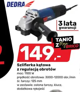 Bricomarche Szlifierka kątowa Dedra oferta