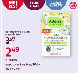Rossmann Mydło Alterra oferta