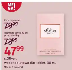 Rossmann Woda toaletowa dla kobiet S.Oliver oferta