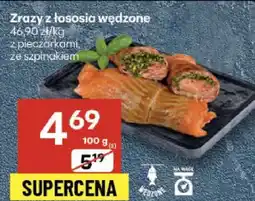 Delikatesy Centrum Zrazy z łososia wędzone z pieczarkami ze szpinakiem Delikatesy Centrum oferta
