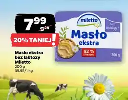Netto Masło bez laktozy Miletto oferta
