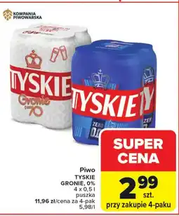 Carrefour Piwo Tyskie oferta
