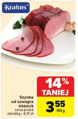 Carrefour Szynka Krakus oferta
